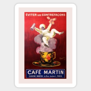 Retro poster - pub - vintage - Café Martin Sticker